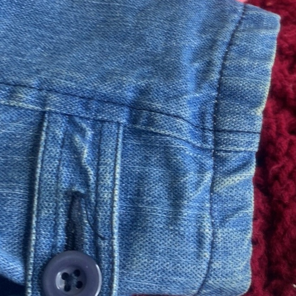 Basic Editions Blue Chambray Upcycled Vintage But… - image 7